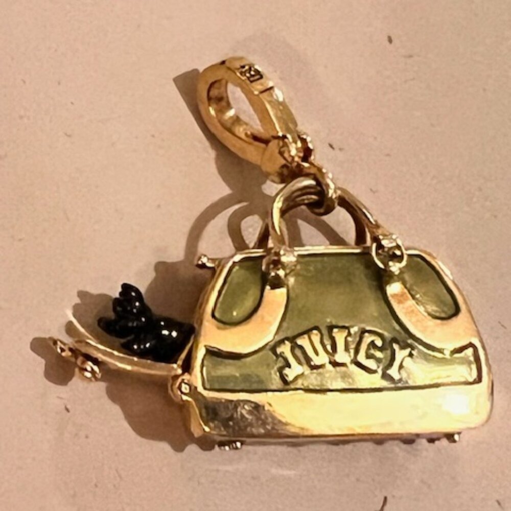 Authentic New Juicy Couture Scotty Dog in Green ‘JUICY’ Purse Charm